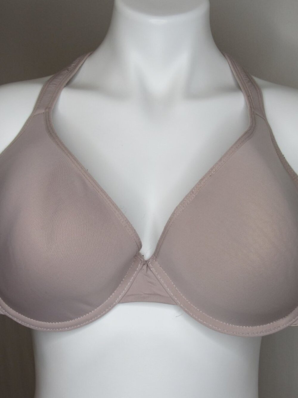 Lucky Brand Mauve Pink Full Coverage T-Shirt Bra Lace Trim 42D